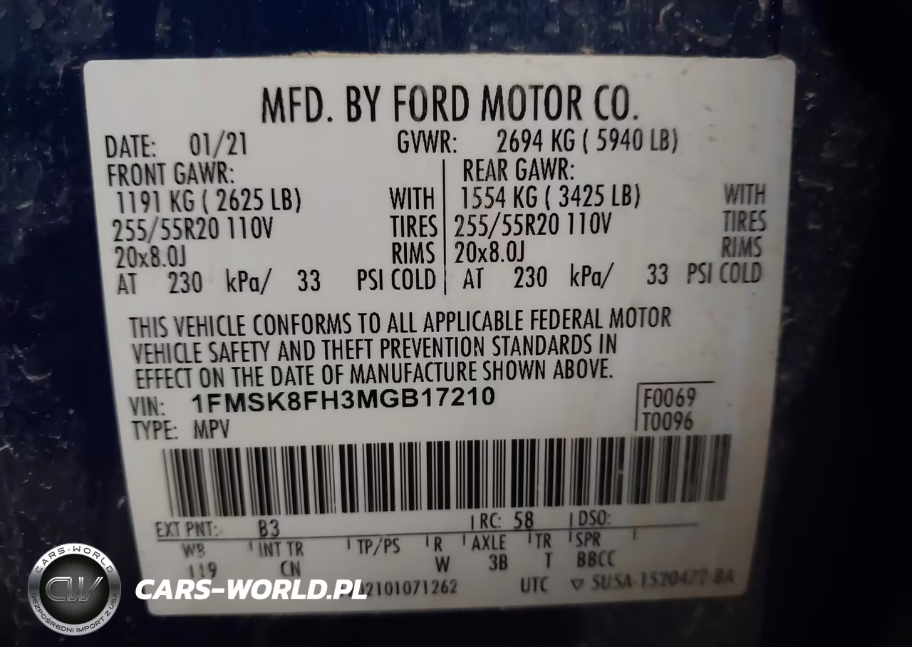 2021 Ford Explorer Limited VIN:1FMSK8FH3MGB17210 - 9