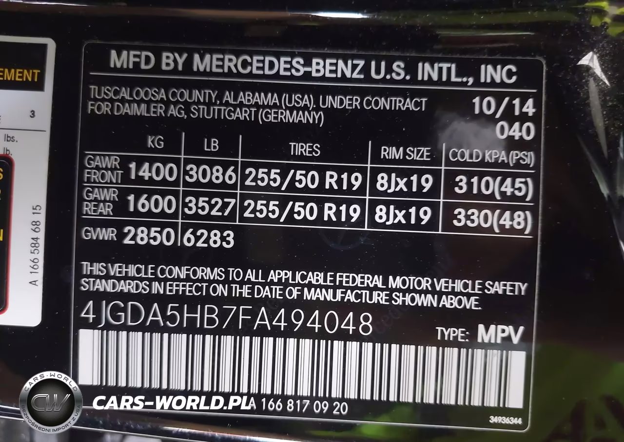 2015 Mercedes-Benz Ml 350 4Matic VIN:4JGDA5HB7FA494048 - 9