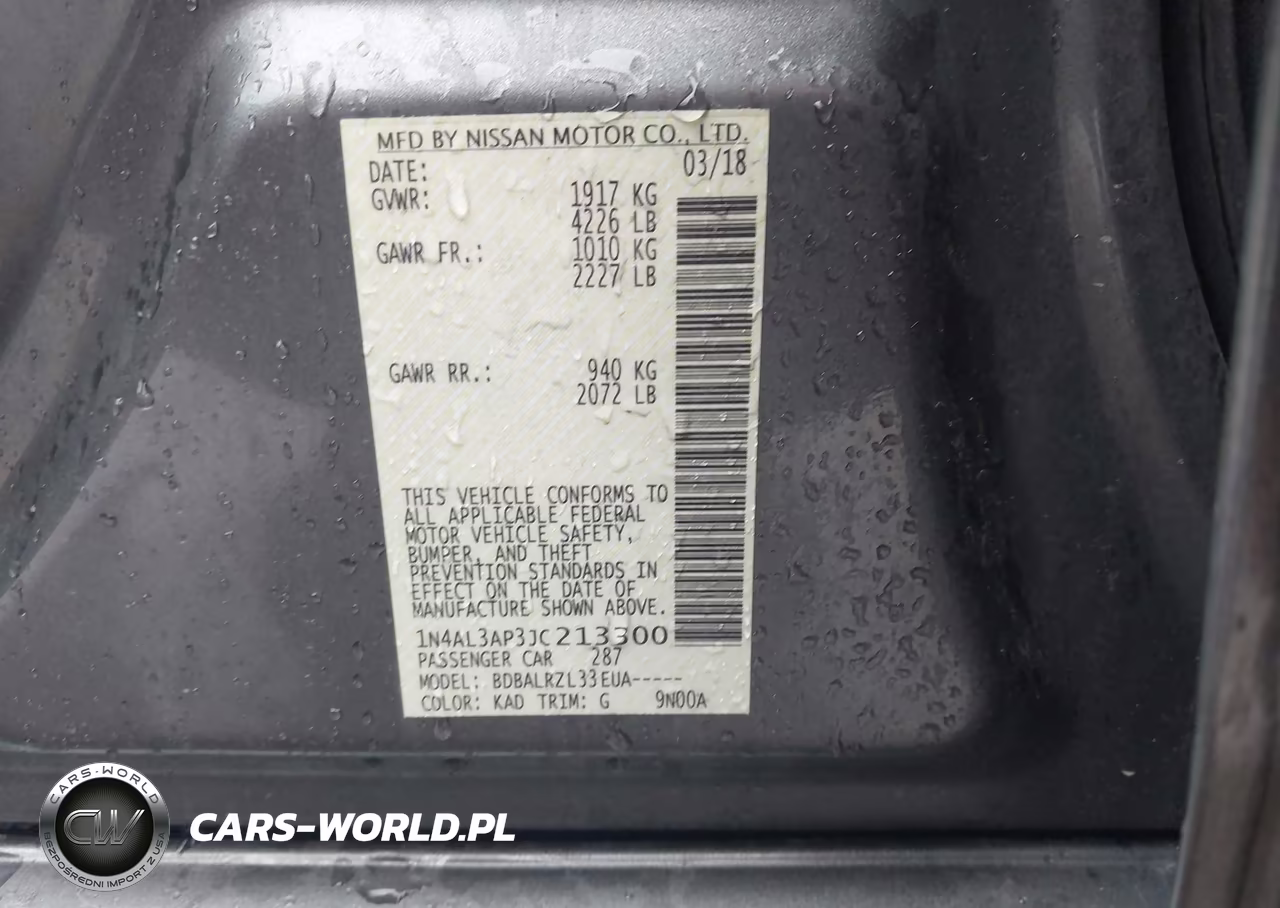 2018 Nissan Altima 2.5 Sl VIN:1N4AL3AP3JC213300 - 9
