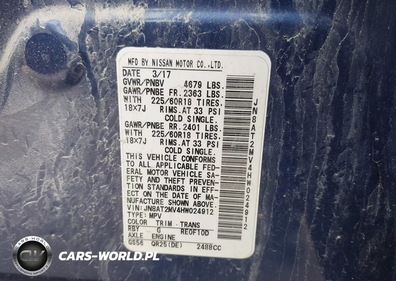 2017 Nissan Rogue Sl VIN:JN8AT2MV4HW024912 - 9