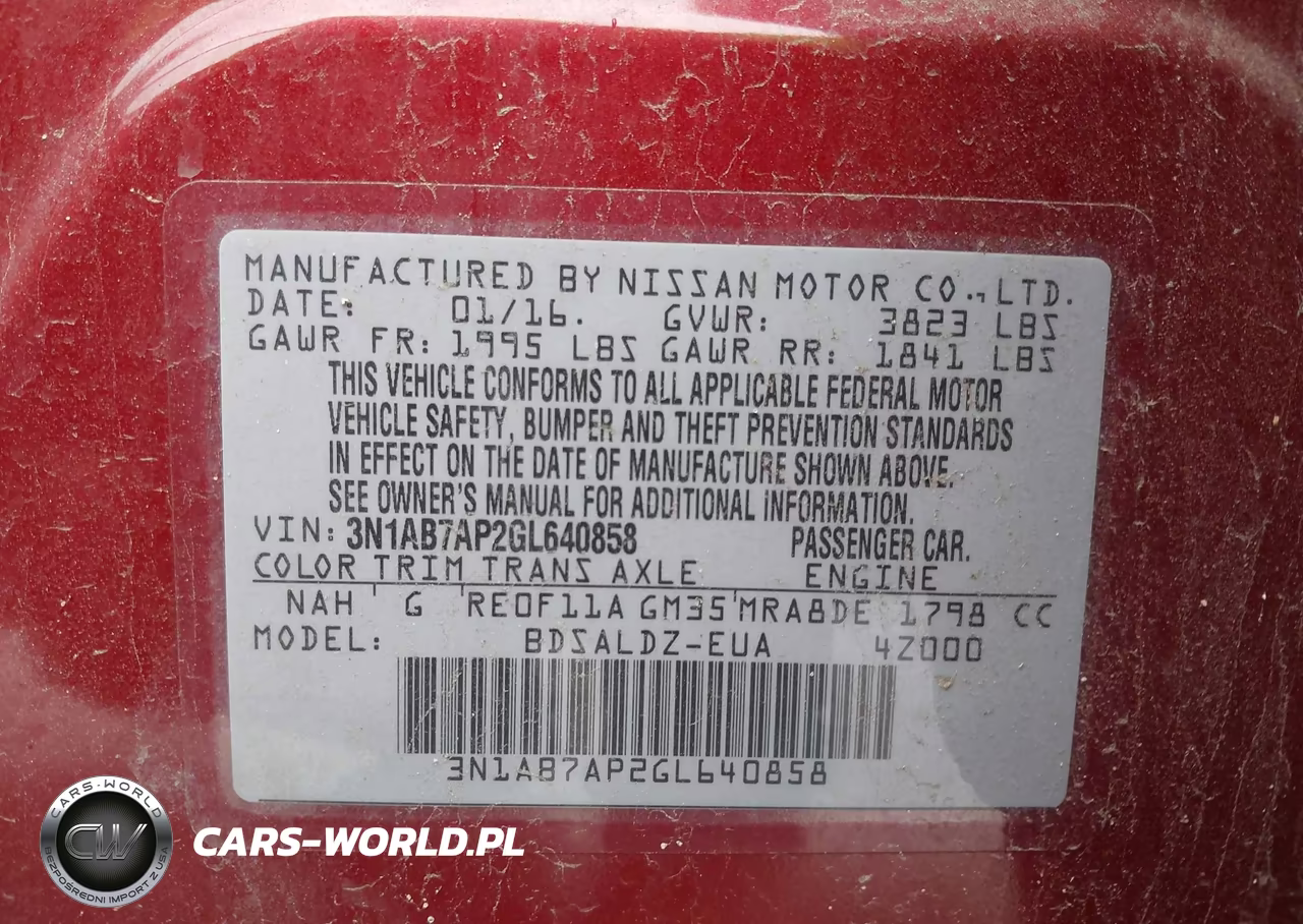 2016 Nissan Sentra Fe+ S-S-Sl-Sr-Sv VIN:3N1AB7AP2GL640858 - 9