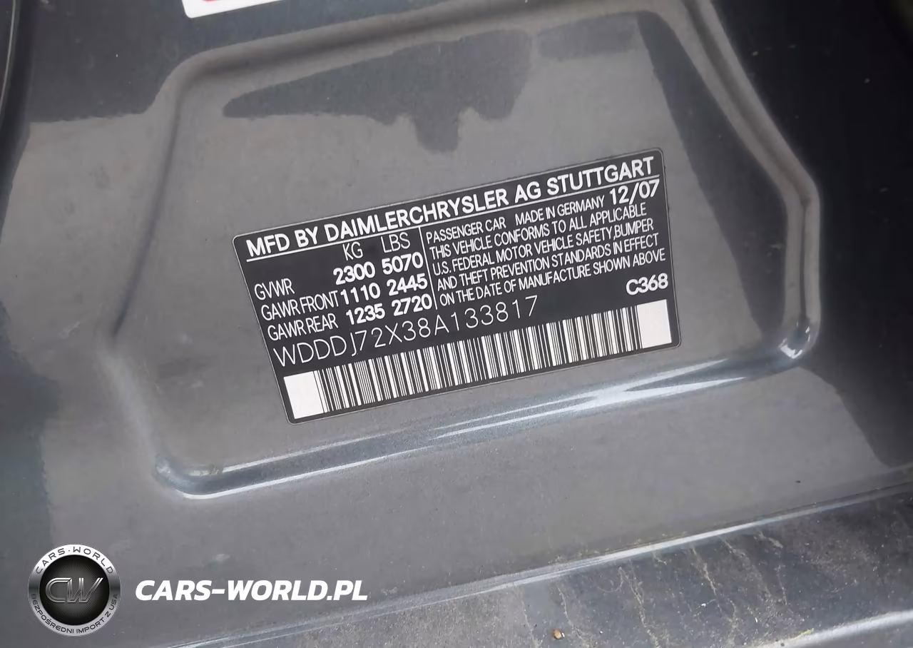 2008 Mercedes-Benz Cls 550 VIN:WDDDJ72X38A133817 - 9