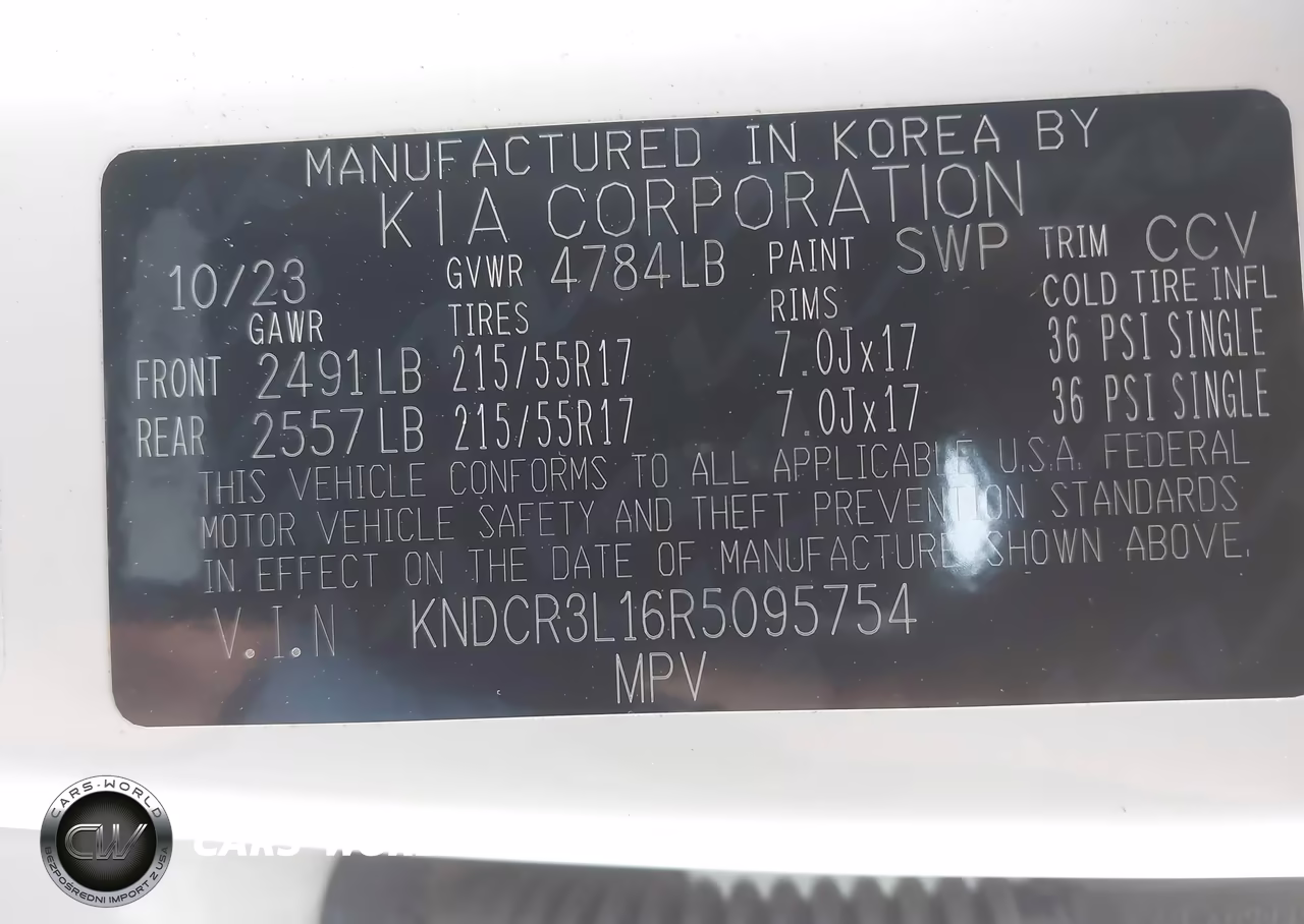2024 Kia Niro Ev Wind VIN:KNDCR3L16R5095754 - 9