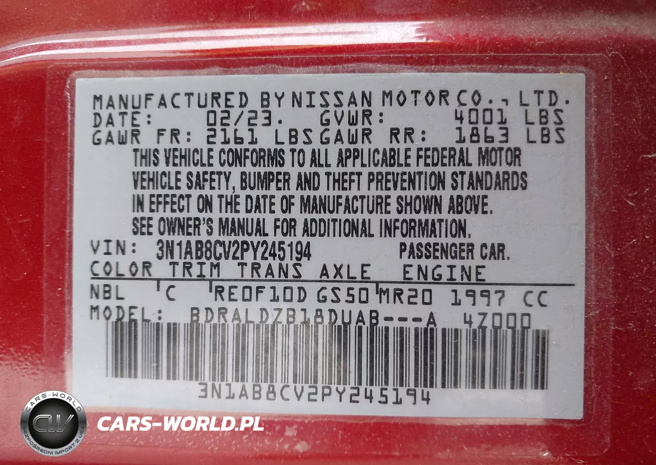 2023 Nissan Sentra Sv Xtronic Cvt VIN:3N1AB8CV2PY245194 - 9