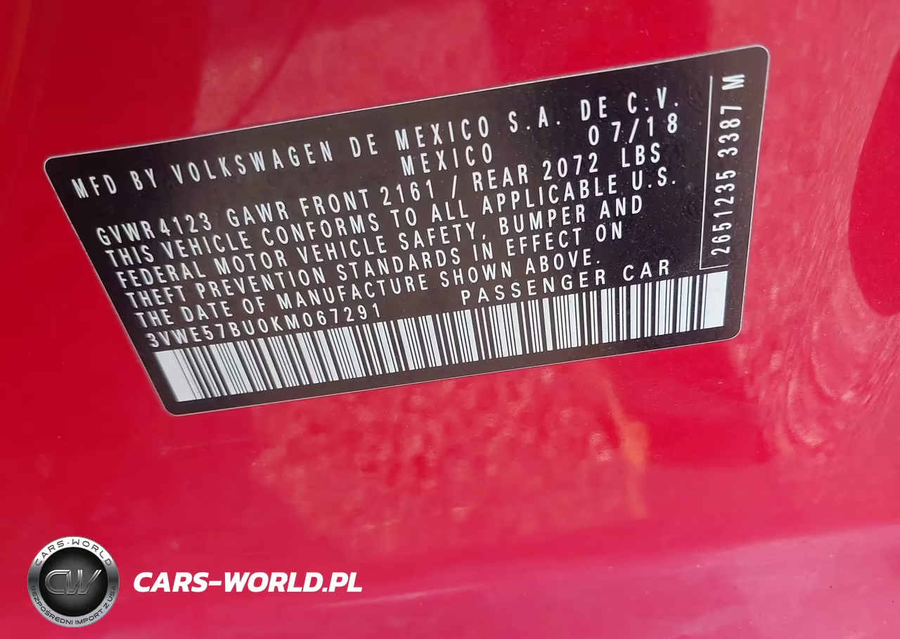 2019 Volkswagen Jetta 1.4T Sel VIN:3VWE57BU0KM067291 - 9