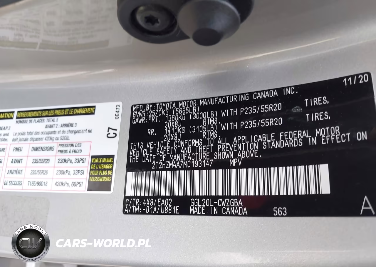 2021 Lexus Rx 350 VIN:2T2HZMAA7MC193147 - 9