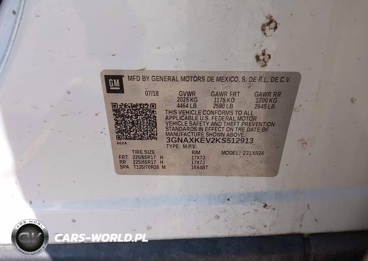 2019 Chevrolet Equinox Lt VIN:3GNAXKEV2KS512913 - 9
