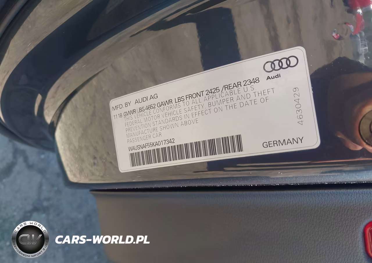 2019 Audi A5 45 Premium VIN:WAUSNAF55KA017342 - 9
