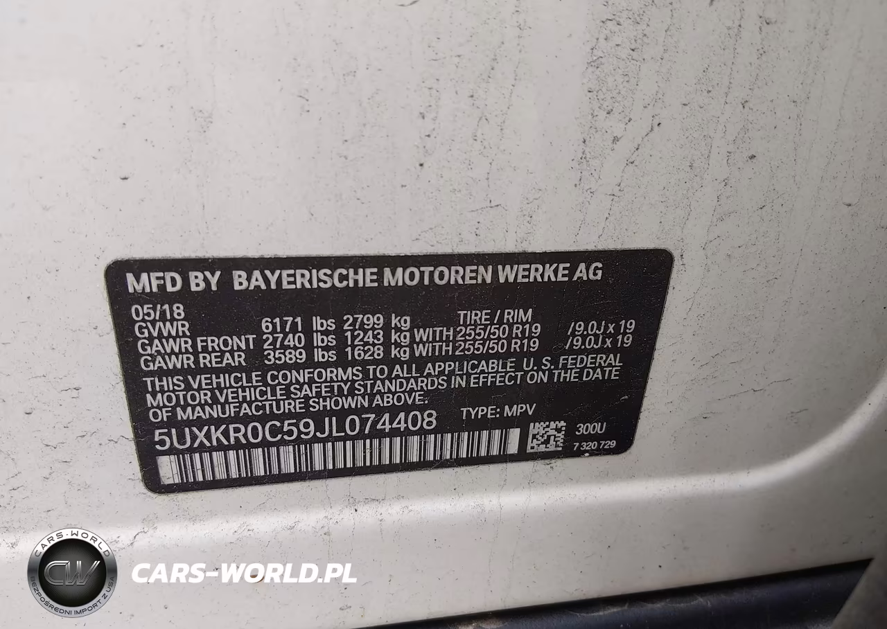 2018 BMW X5 xDrive35I VIN:5UXKR0C59JL074408 - 9