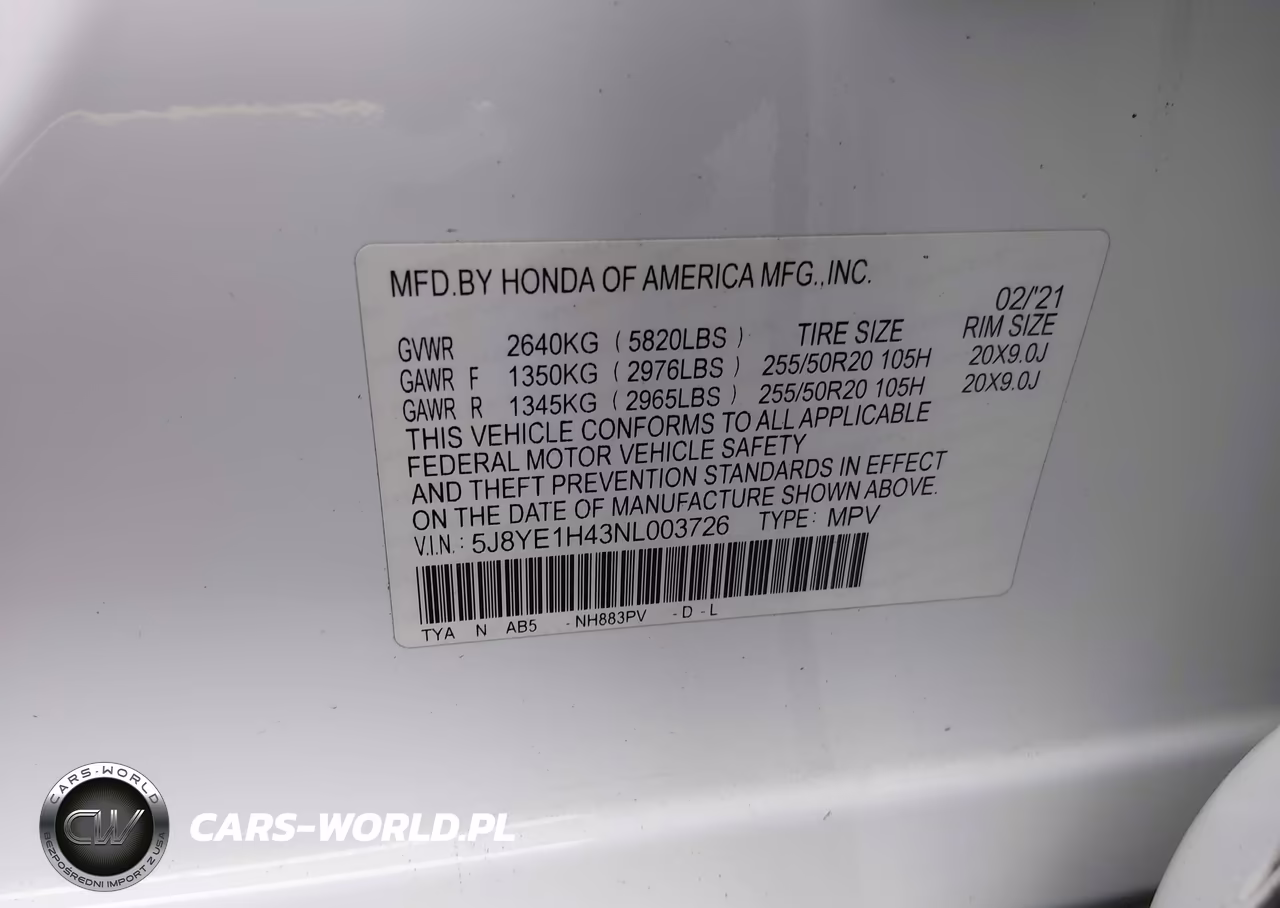 2022 Acura Mdx Technology Package VIN:5J8YE1H43NL003726 - 9
