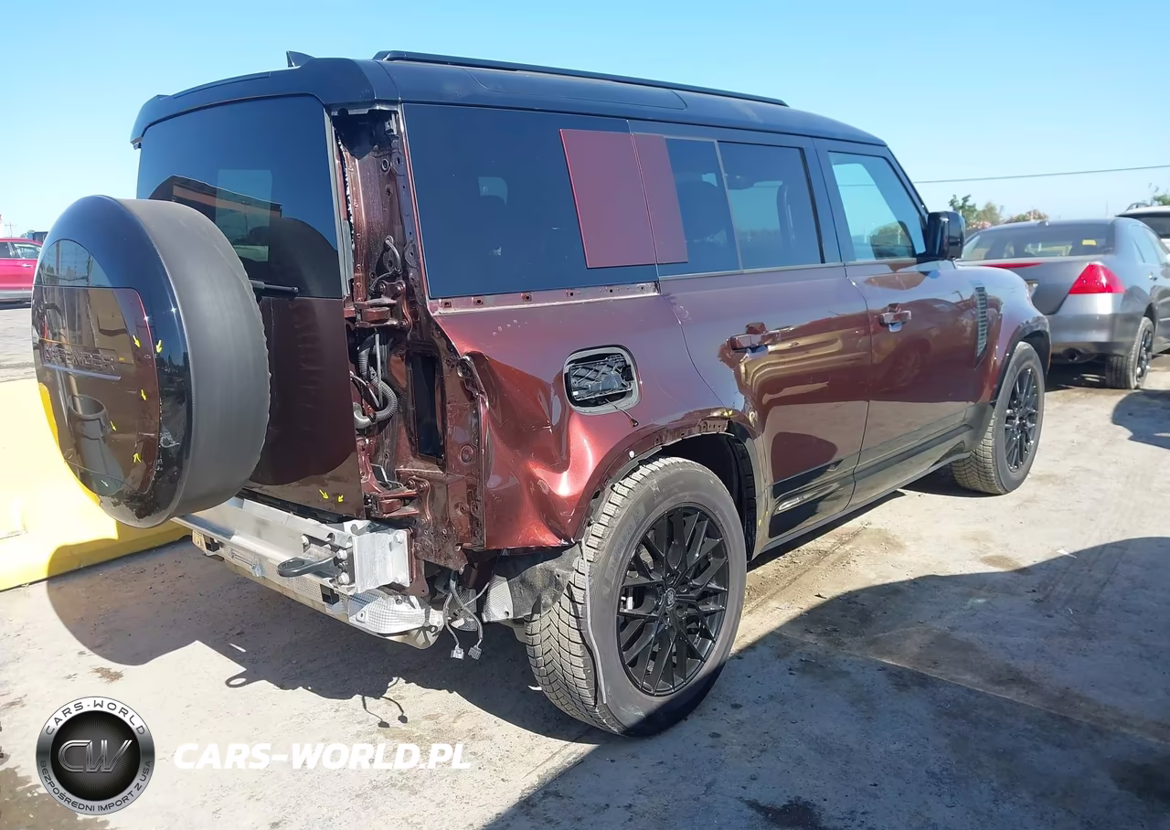 2025 Land Rover Defender P400 Sedona Red Edition VIN:SALEW7EU5S2370787 - 4
