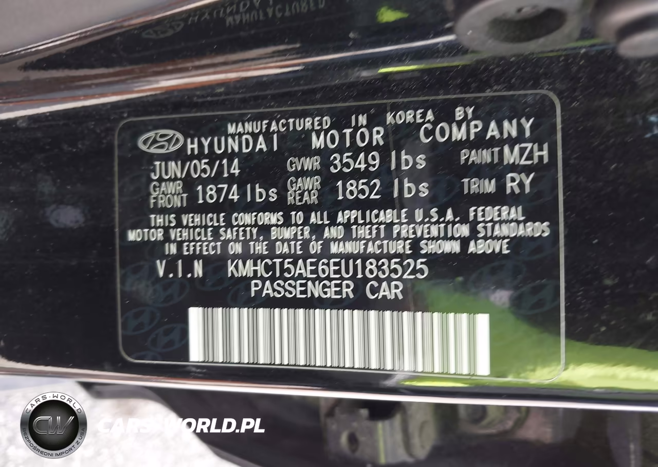 2014 Hyundai Accent Gs VIN:KMHCT5AE6EU183525 - 9