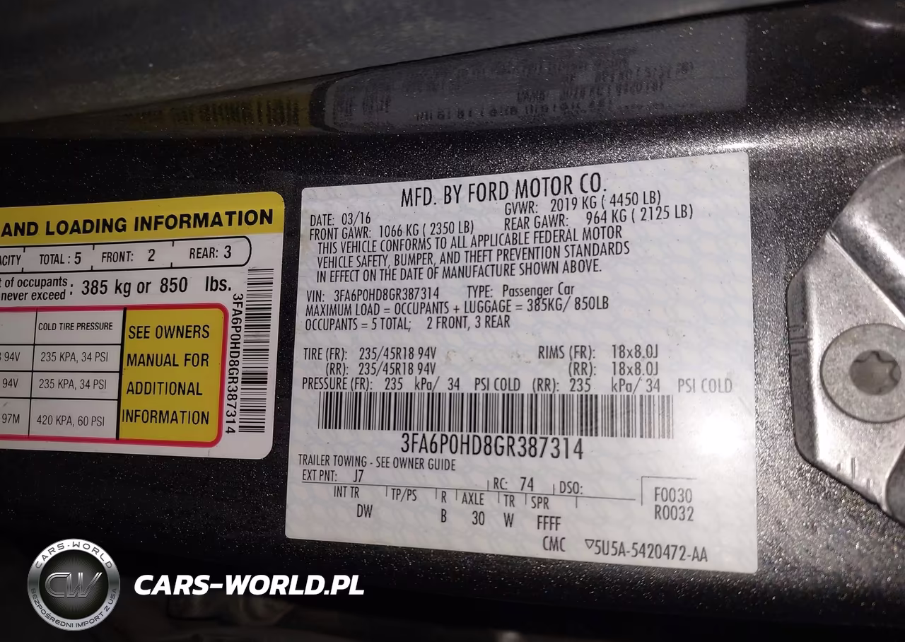 2016 Ford Fusion Se VIN:3FA6P0HD8GR387314 - 9