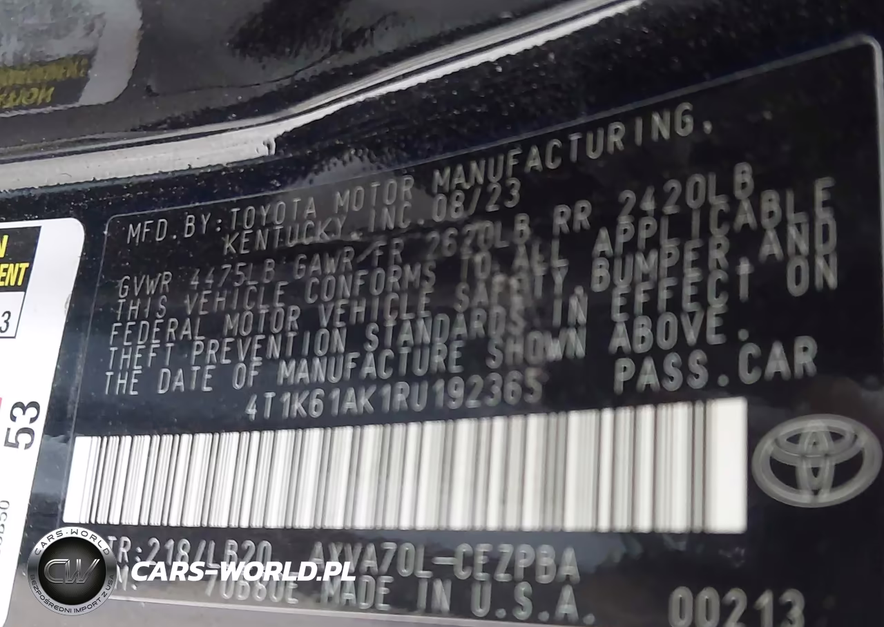 2024 Toyota Camry Xse VIN:4T1K61AK1RU192365 - 9
