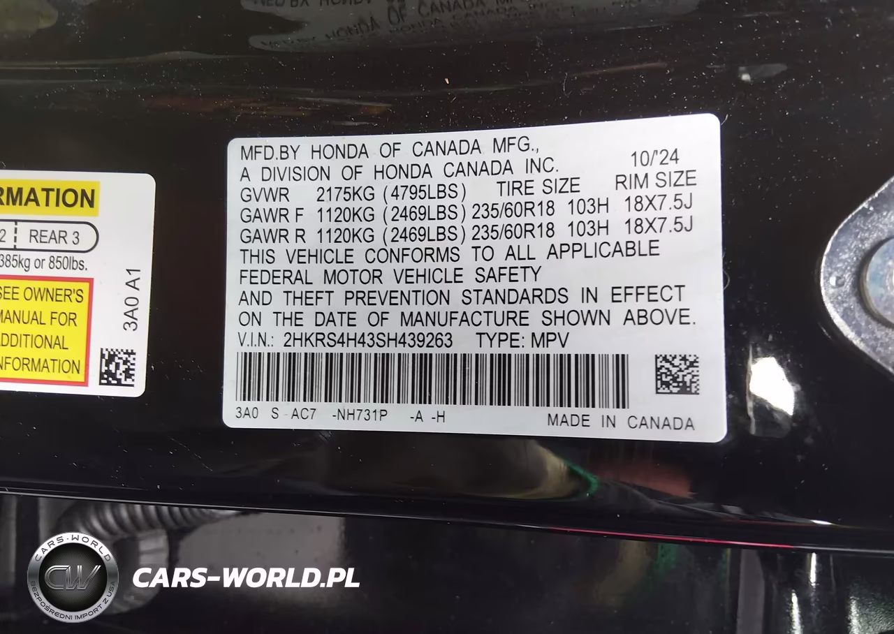 2025 Honda Cr-V Ex Awd VIN:2HKRS4H43SH439263 - 9