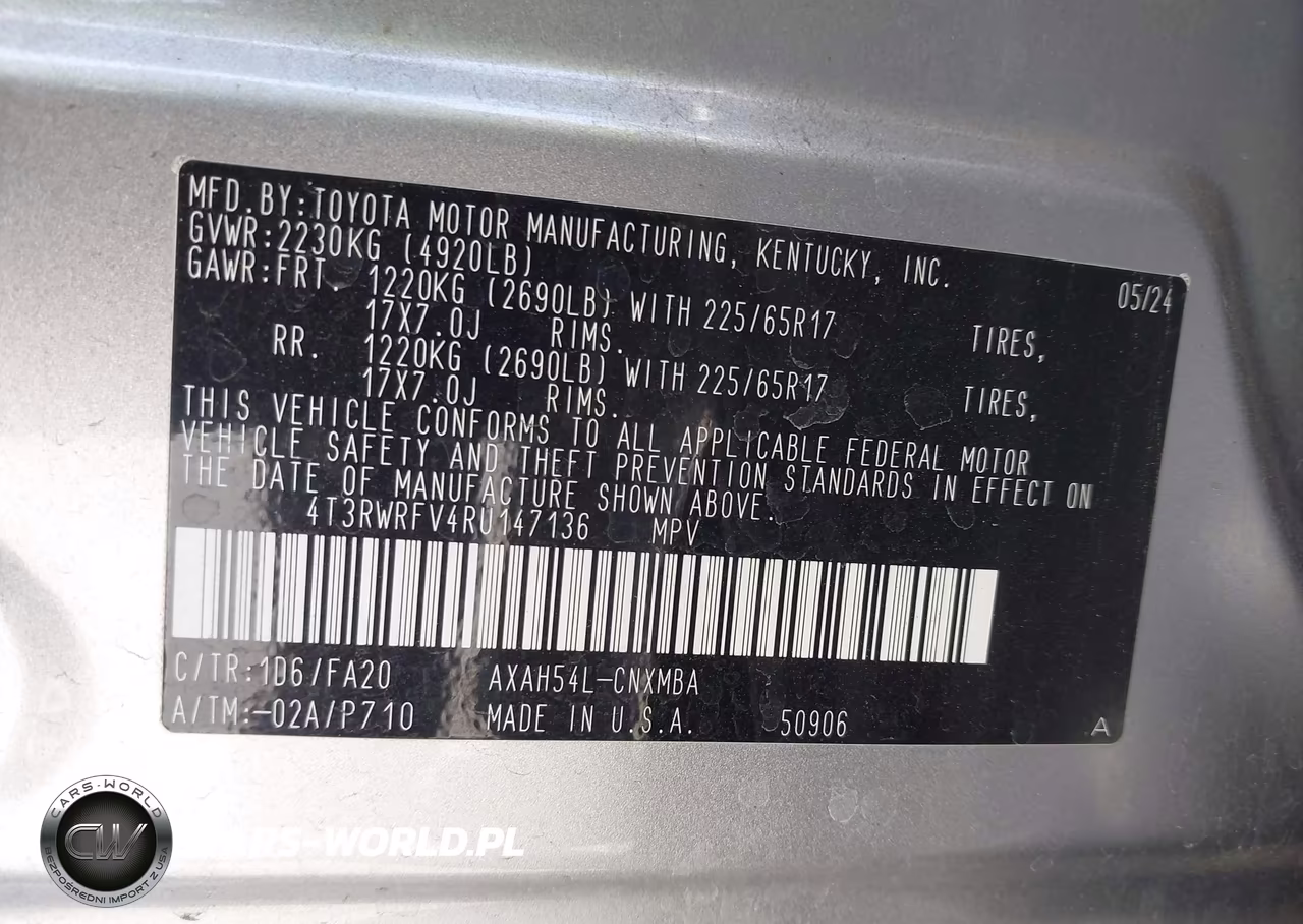 2024 Toyota Rav4 Hybrid Xle VIN:4T3RWRFV4RU147136 - 9