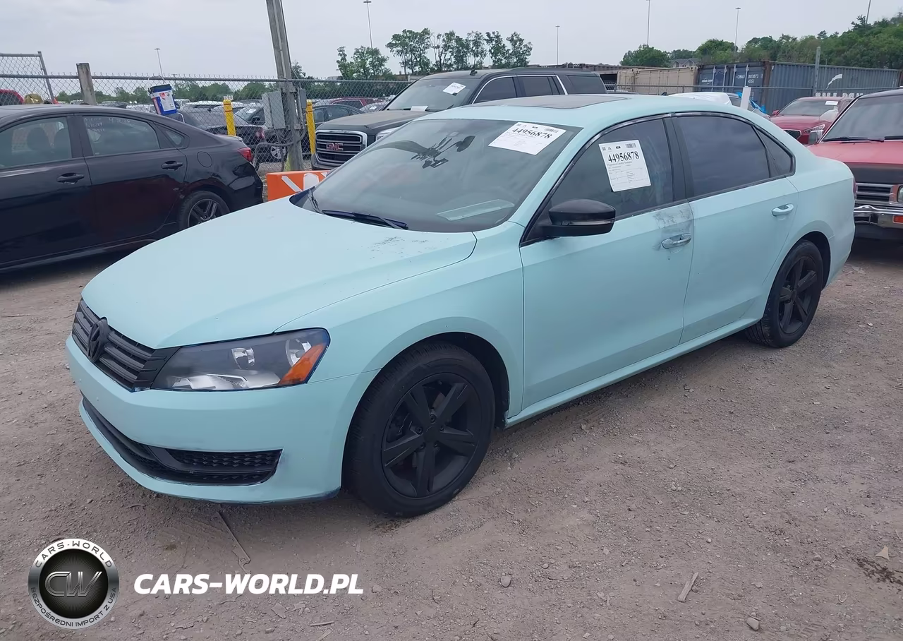 2013 Volkswagen Passat 2.0L Tdi Se VIN:1VWBN7A35DC115593 - 2