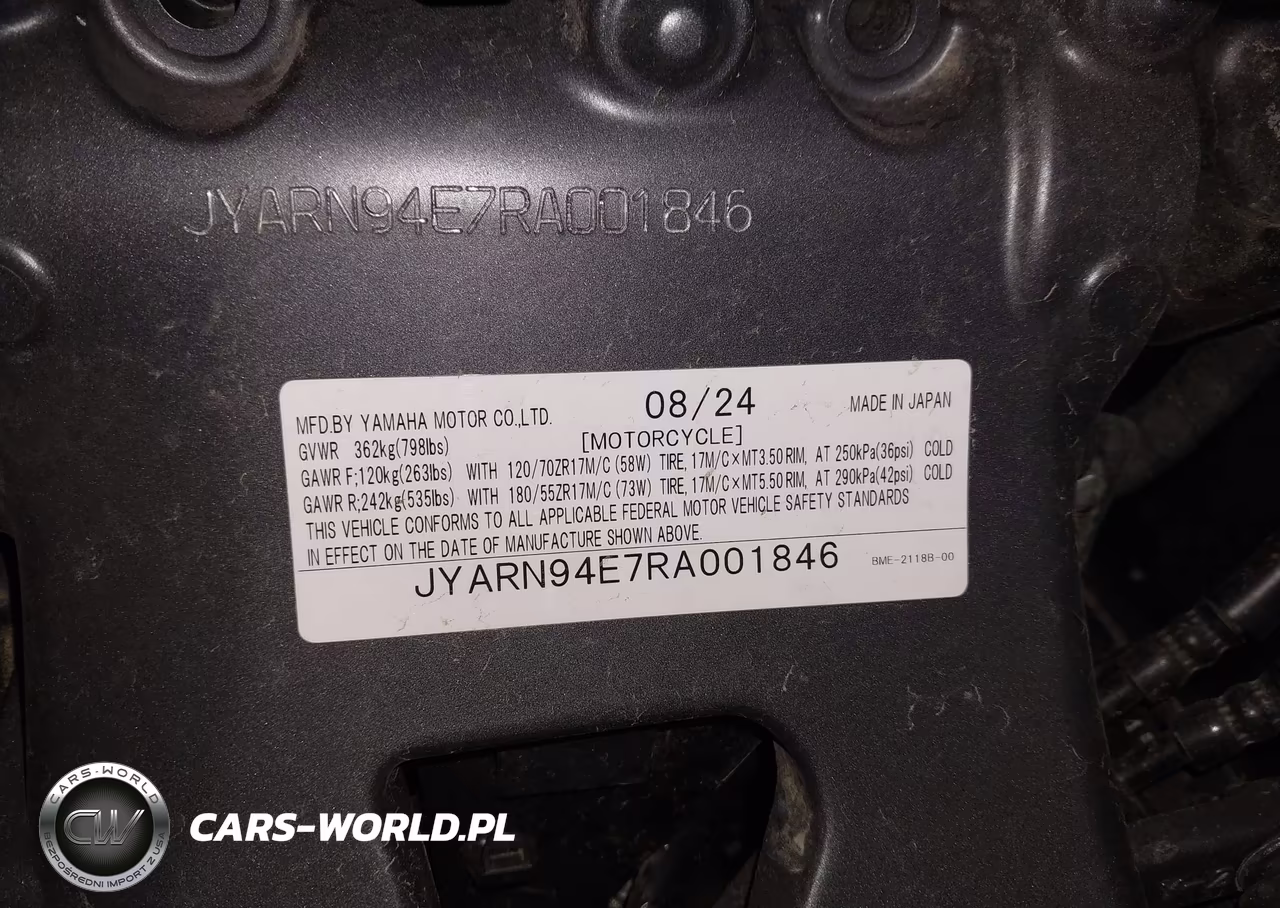 2024 Yamaha Mt09 VIN:JYARN94E7RA001846 - 10