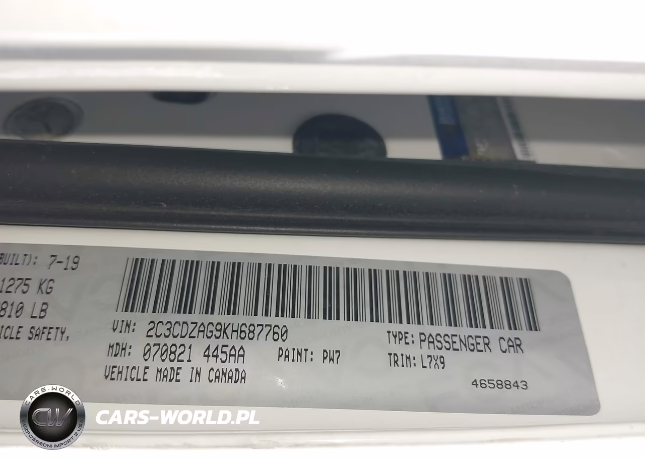 2019 Dodge Challenger Sxt VIN:2C3CDZAG9KH687760 - 9