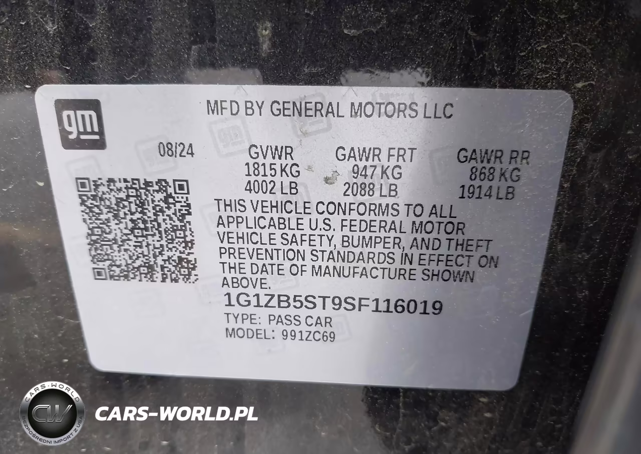 2025 Chevrolet Malibu Fwd Ls VIN:1G1ZB5ST9SF116019 - 9