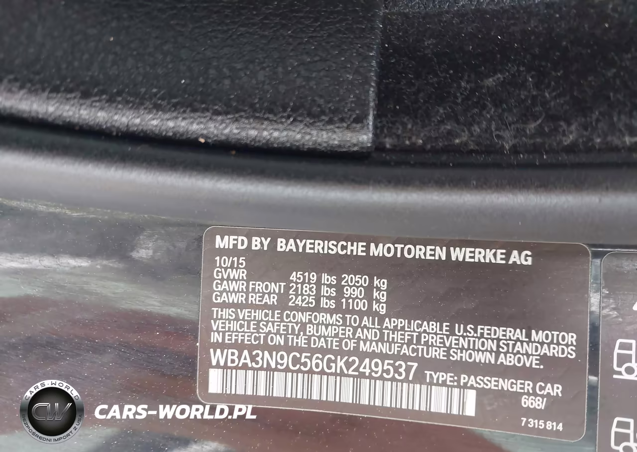 2016 BMW 428I xDrive VIN:WBA3N9C56GK249537 - 9