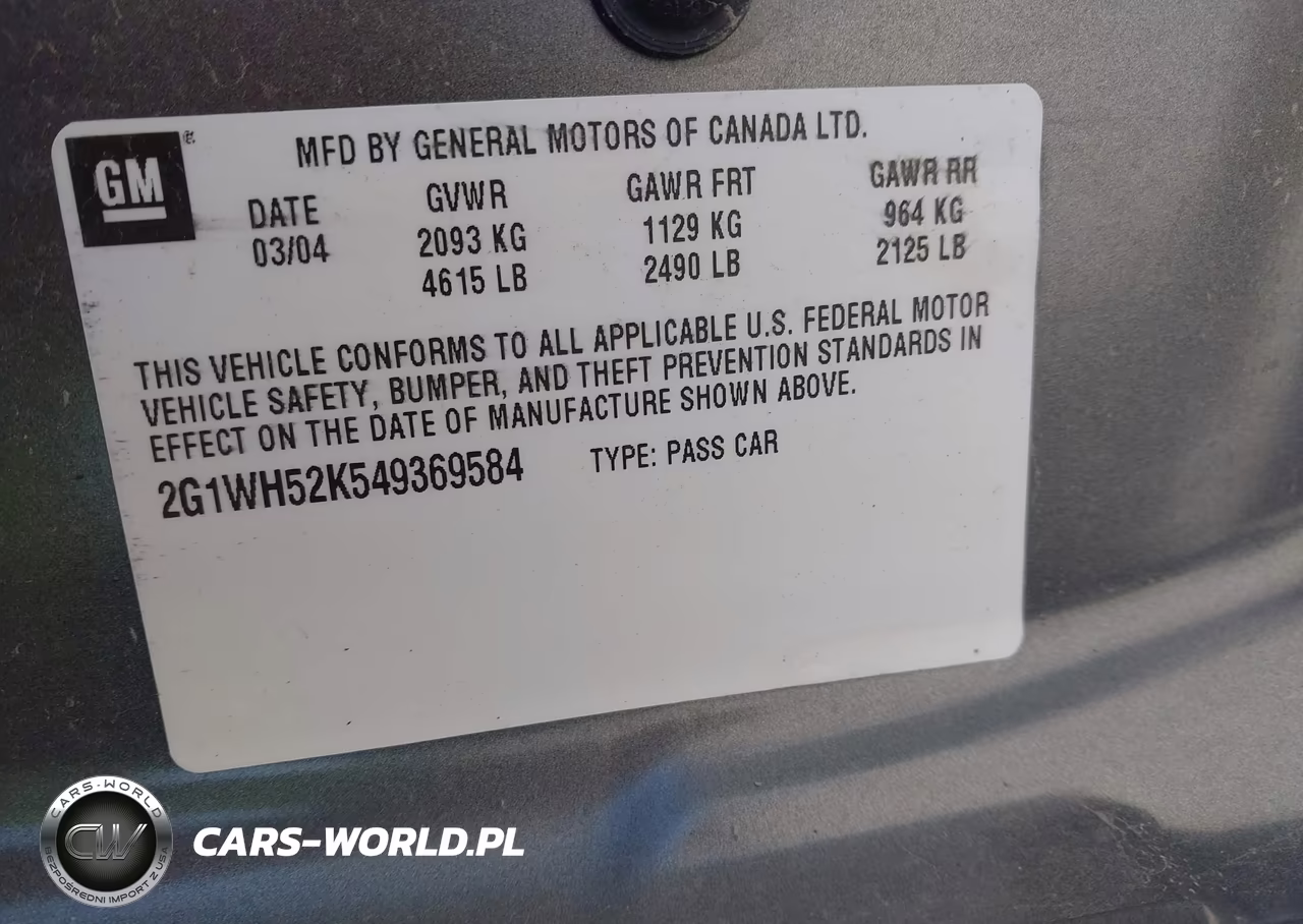 2004 Chevrolet Impala Ls VIN:2G1WH52K549369584 - 9
