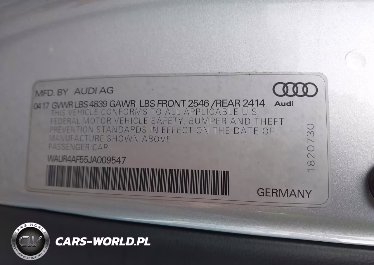 2018 Audi S5 3.0T Premium Plus VIN:WAUR4AF55JA009547 - 9