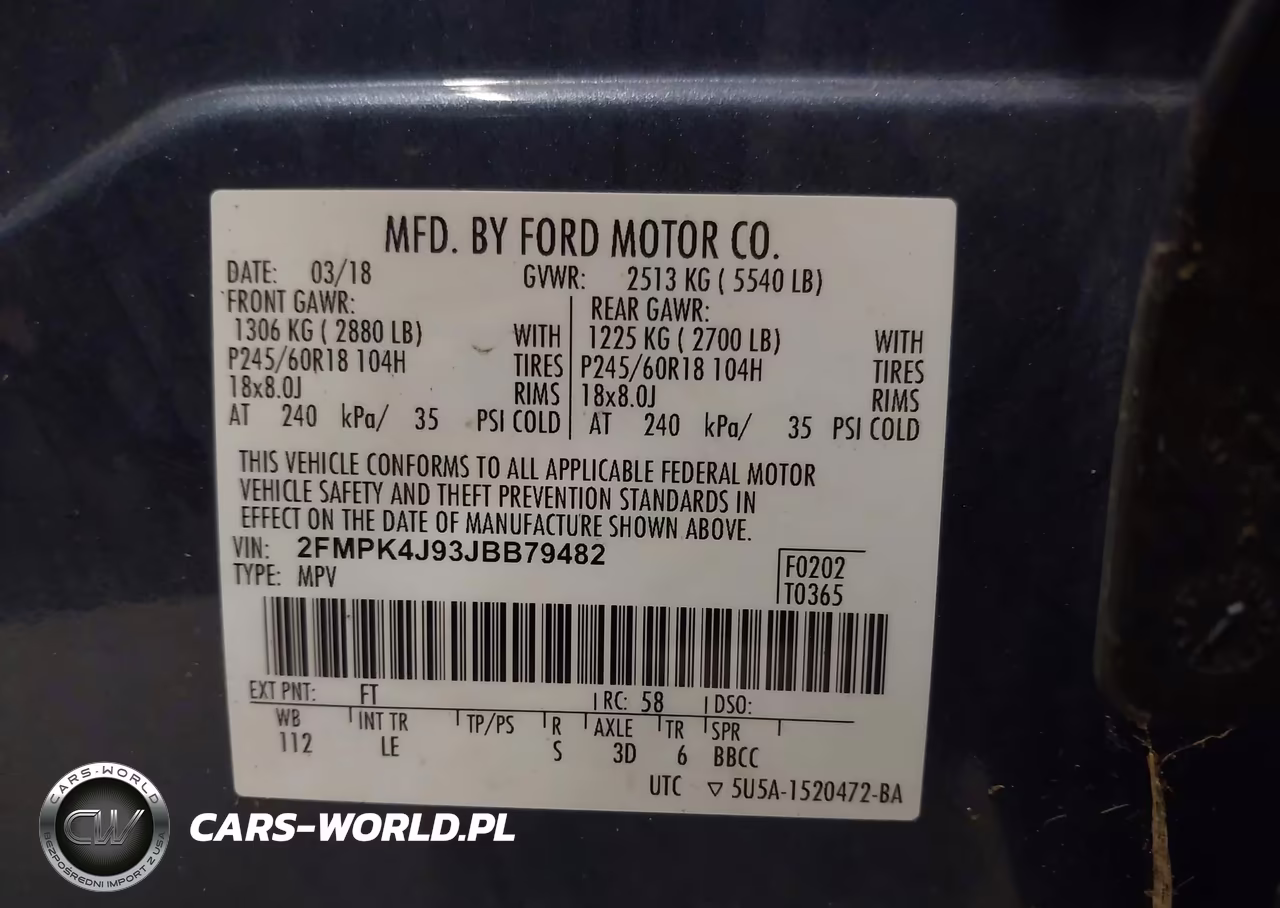 2018 Ford Edge Sel VIN:2FMPK4J93JBB79482 - 9