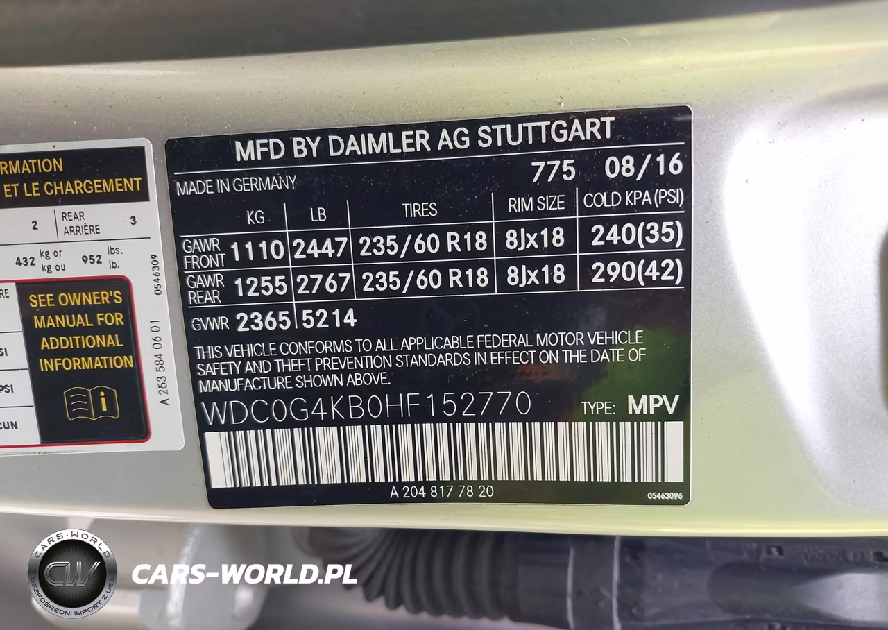 2017 Mercedes-Benz Glc 300 4Matic VIN:WDC0G4KB0HF152770 - 9