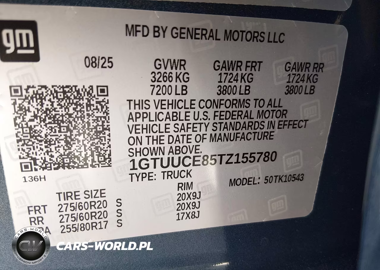 2026 GMC Sierra 1500 , Short Bed, Elevation, 4Wd VIN:1GTUUCE85TZ155780 - 9