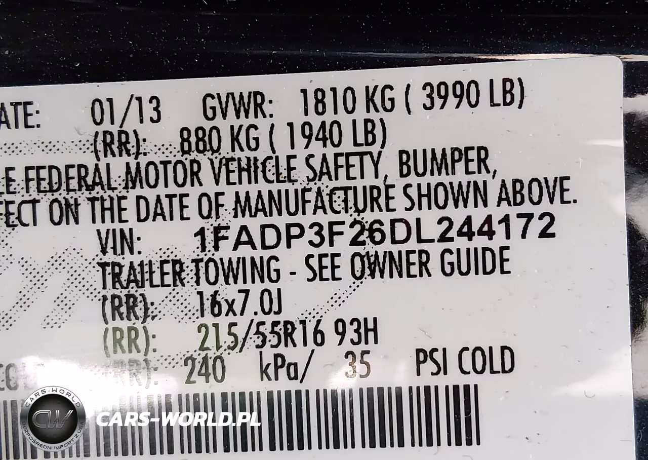 2013 Ford Focus Se VIN:1FADP3F26DL244172 - 9