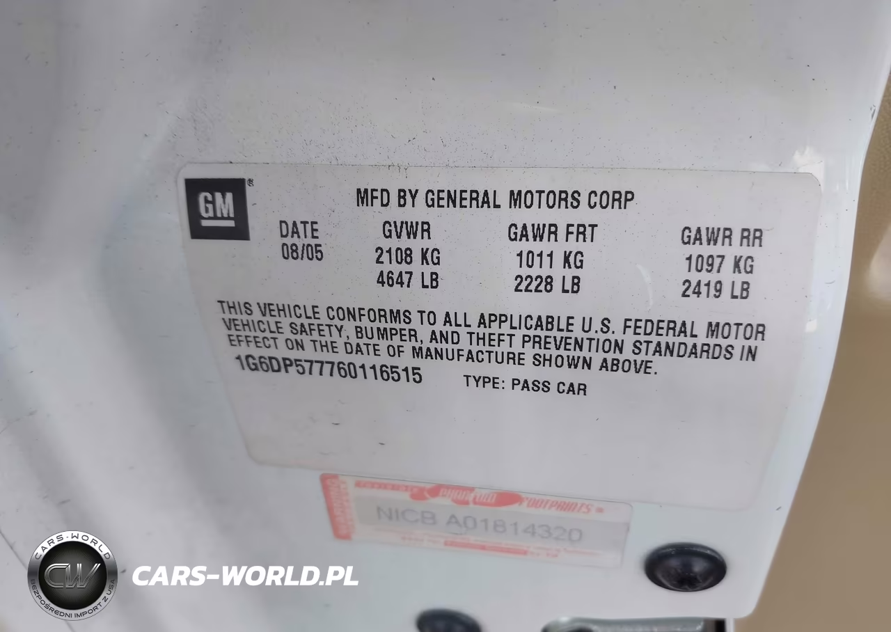 2006 Cadillac Cts Standard VIN:1G6DP577760116515 - 9