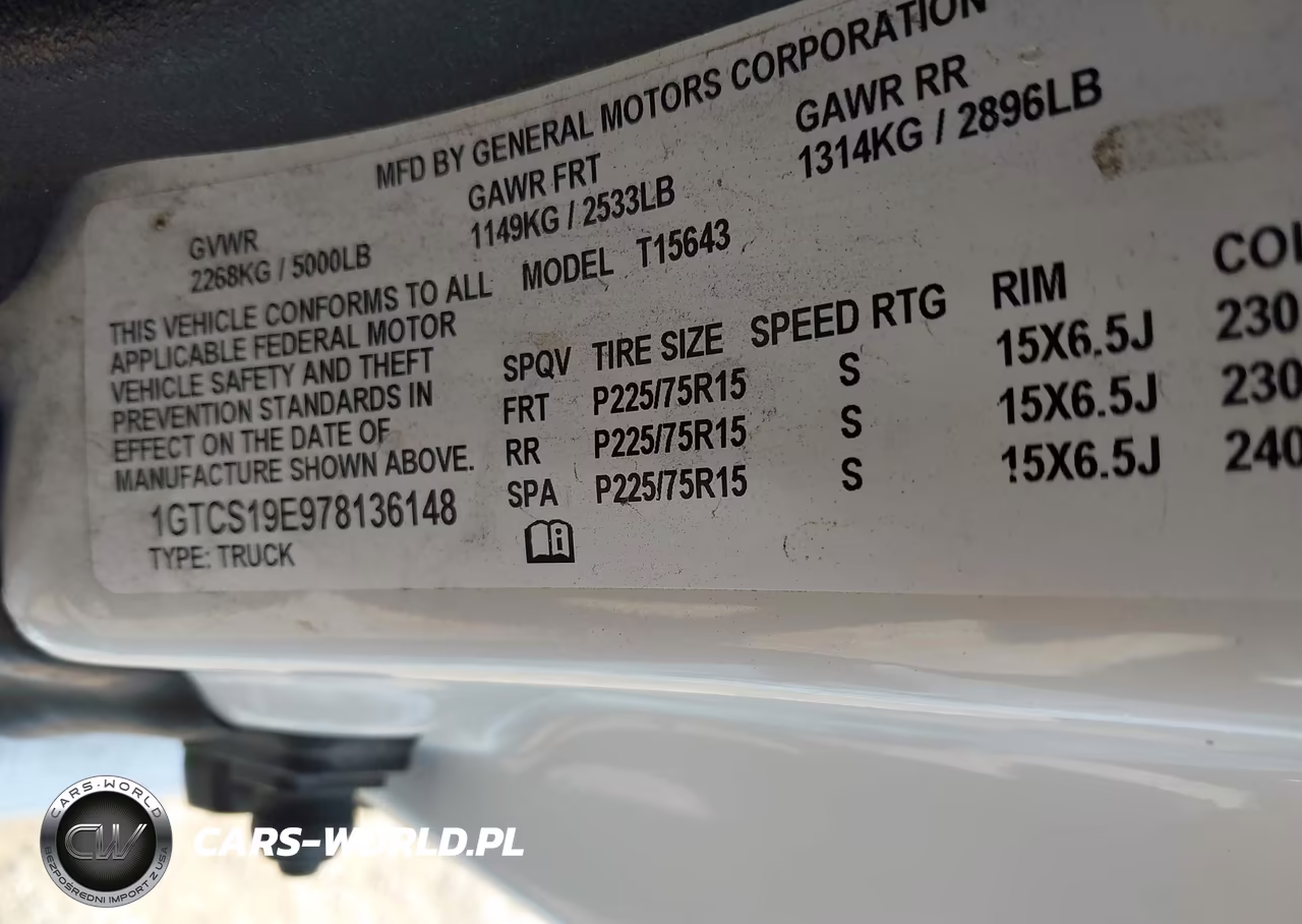 2007 GMC Canyon Sle1 VIN:1GTCS19E978136148 - 9