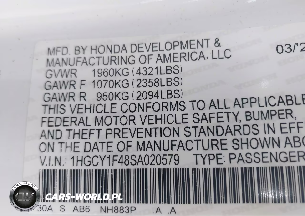 2025 Honda Accord Se VIN:1HGCY1F48SA020579 - 9