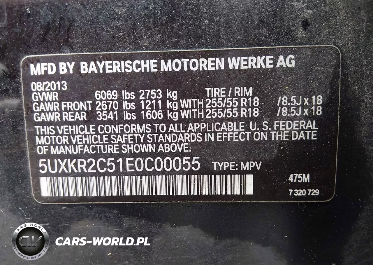 2014 BMW X5 Sdrive35I VIN:5UXKR2C51E0C00055 - 9
