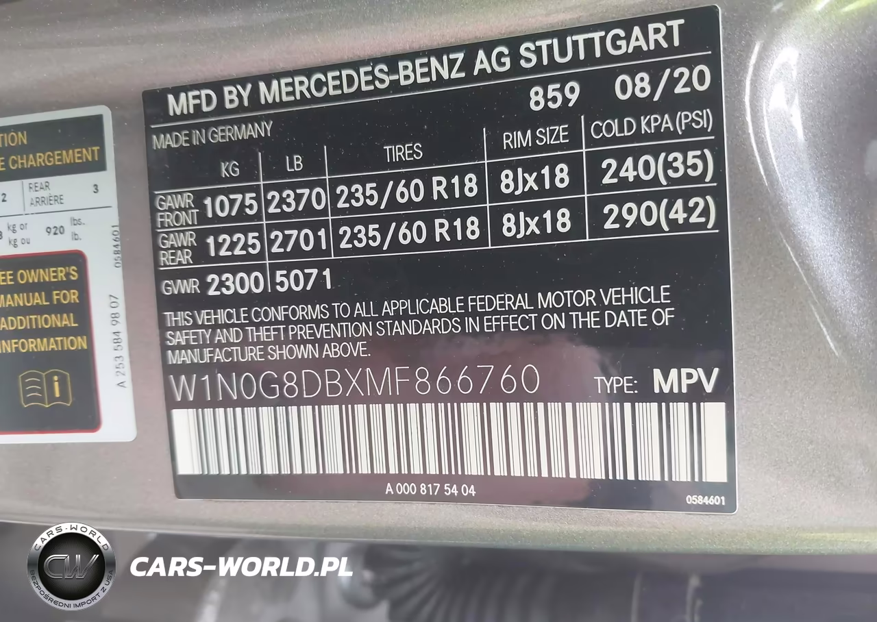 2021 Mercedes-Benz Glc 300 Suv VIN:W1N0G8DBXMF866760 - 9