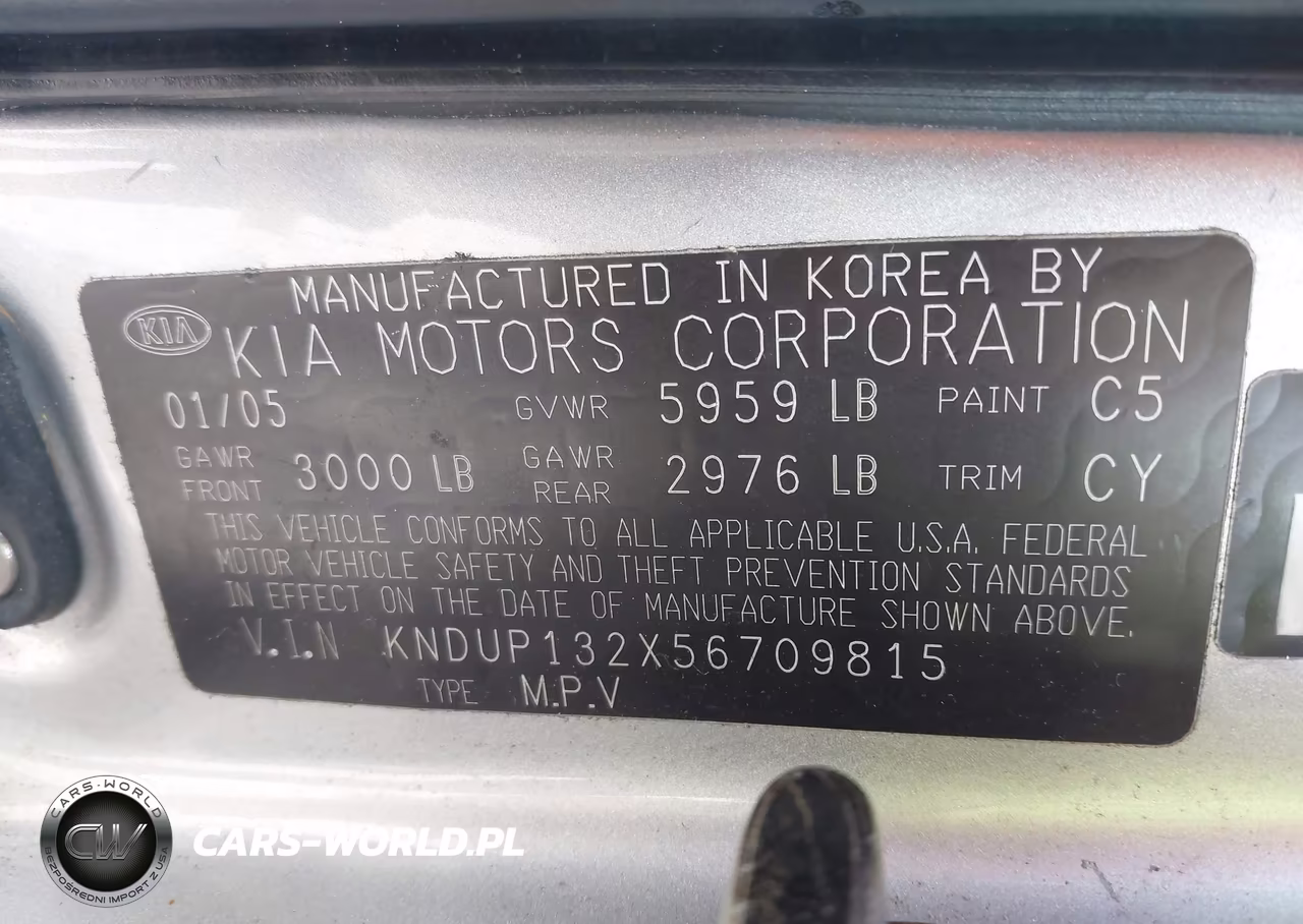 2005 Kia Sedona Ex-Lx VIN:KNDUP132X56709815 - 9