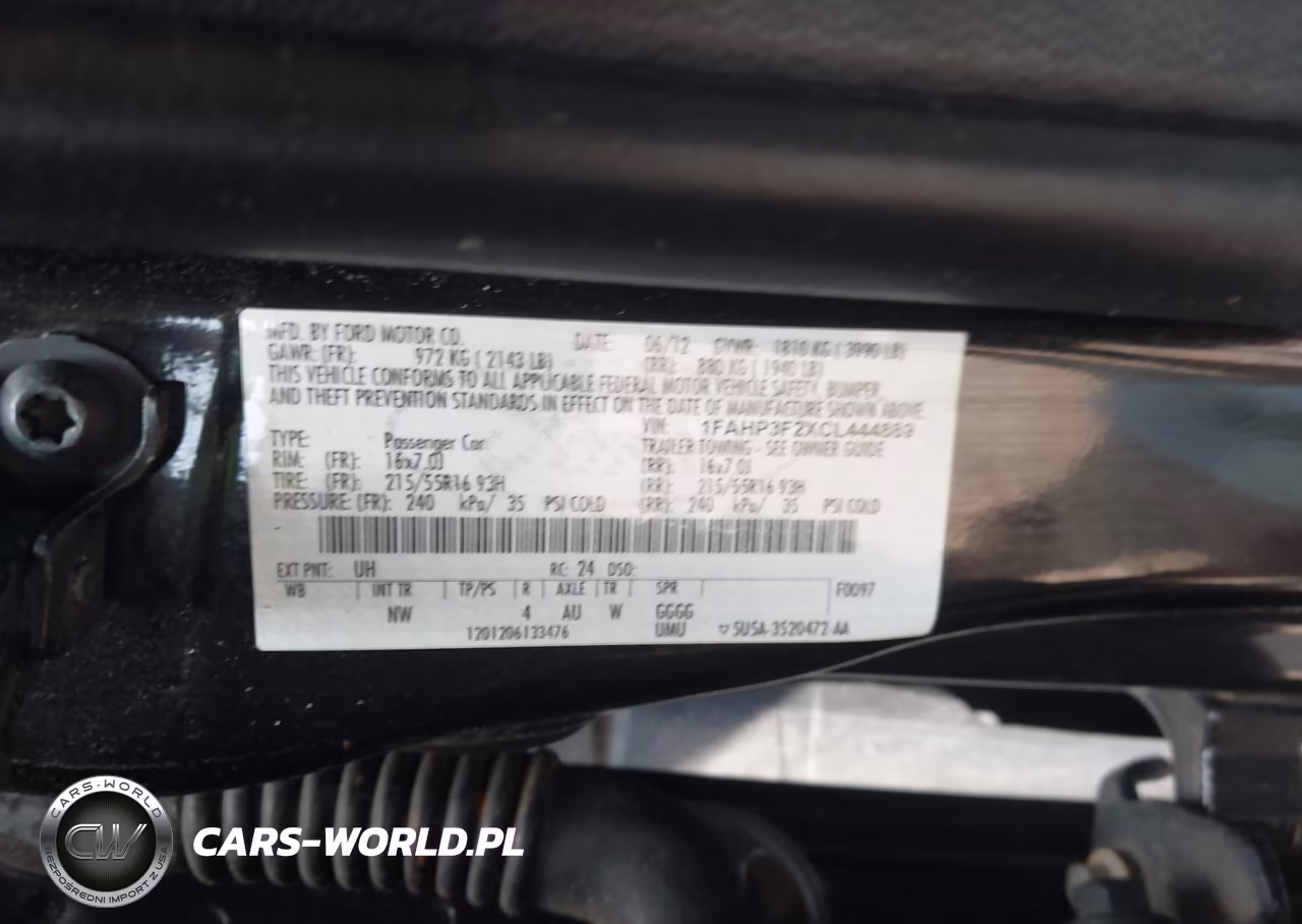 2012 Ford Focus Se VIN:1FAHP3F2XCL444889 - 9