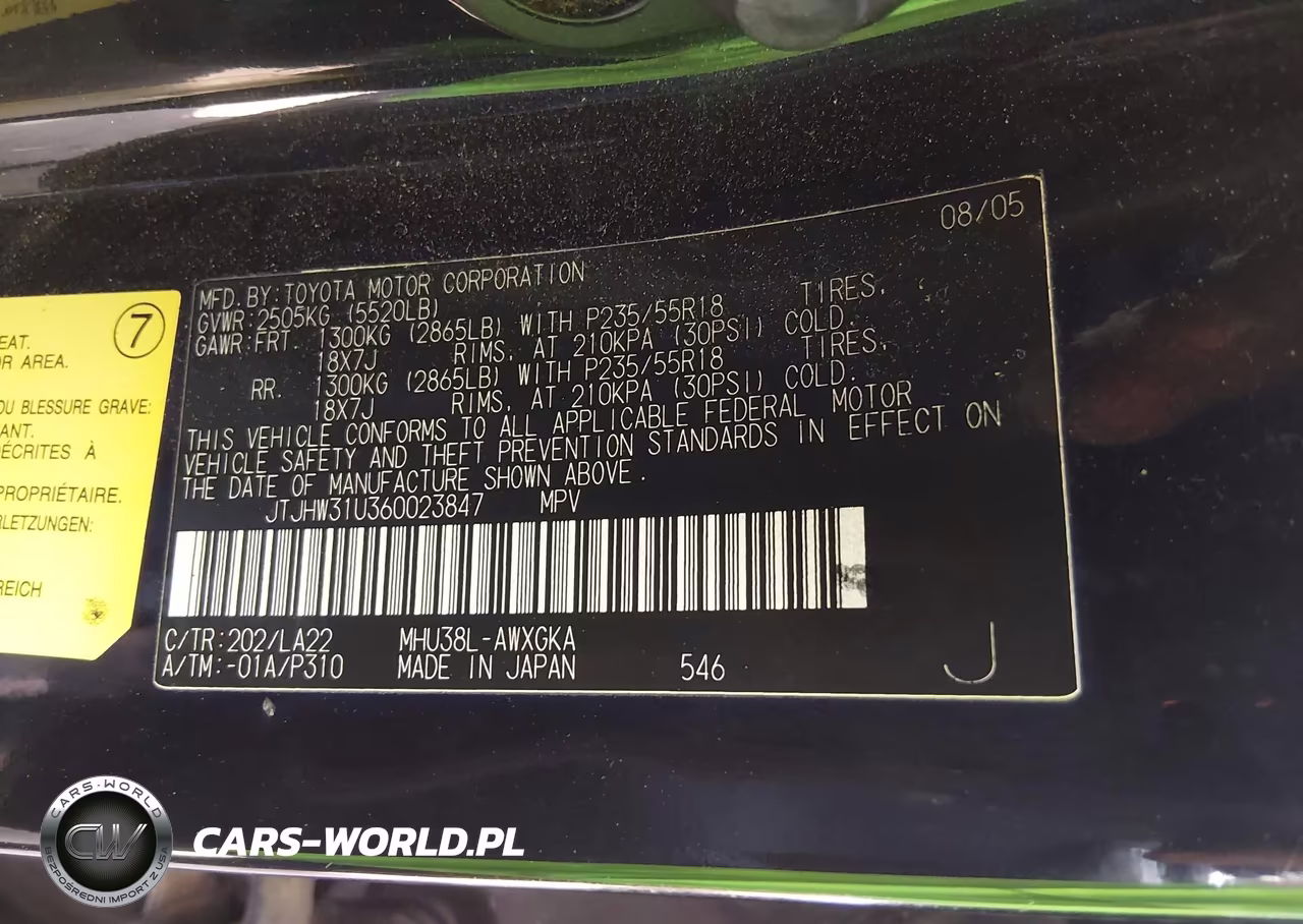 2006 Lexus Rx 400H VIN:JTJHW31U360023847 - 9