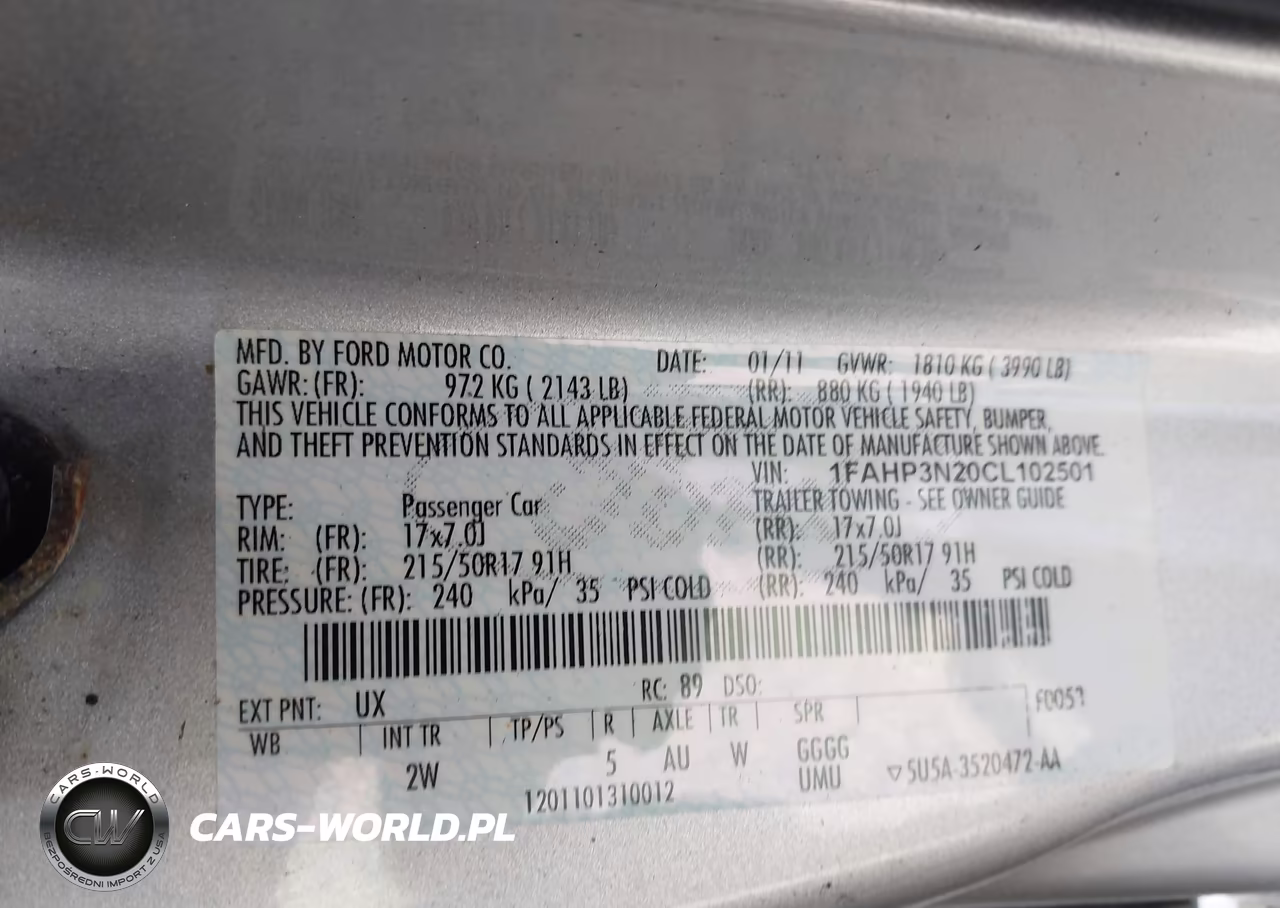 2012 Ford Focus Titanium VIN:1FAHP3N20CL102501 - 9