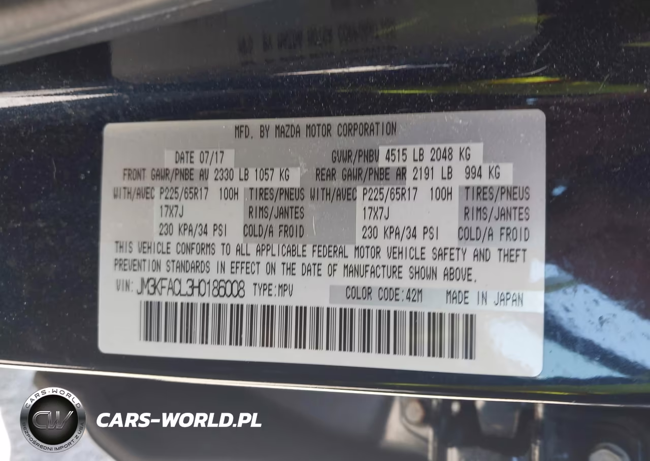 2017 Mazda Cx-5 Touring VIN:JM3KFACL3H0186008 - 9