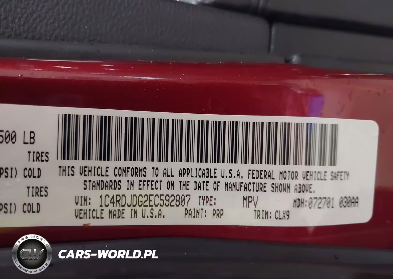 2014 Dodge Durango Limited VIN:1C4RDJDG2EC592807 - 9