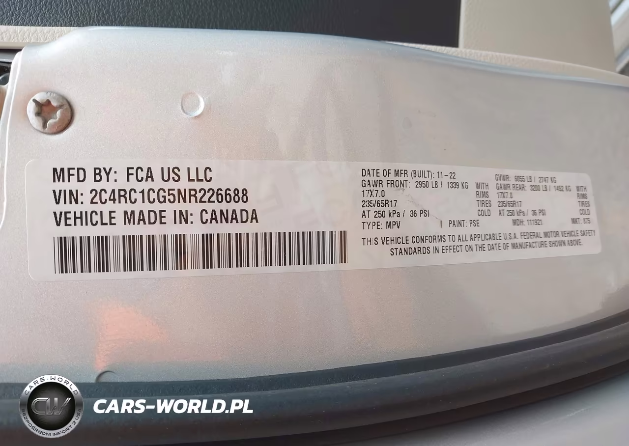 2022 Chrysler Voyager Lx VIN:2C4RC1CG5NR226688 - 9