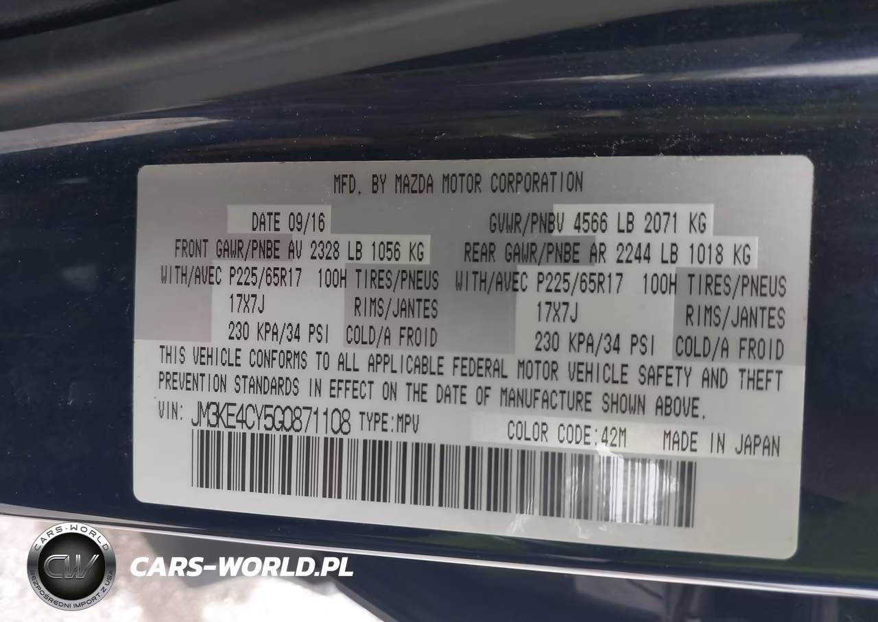 2016 Mazda Cx-5 Touring VIN:JM3KE4CY5G0871108 - 9