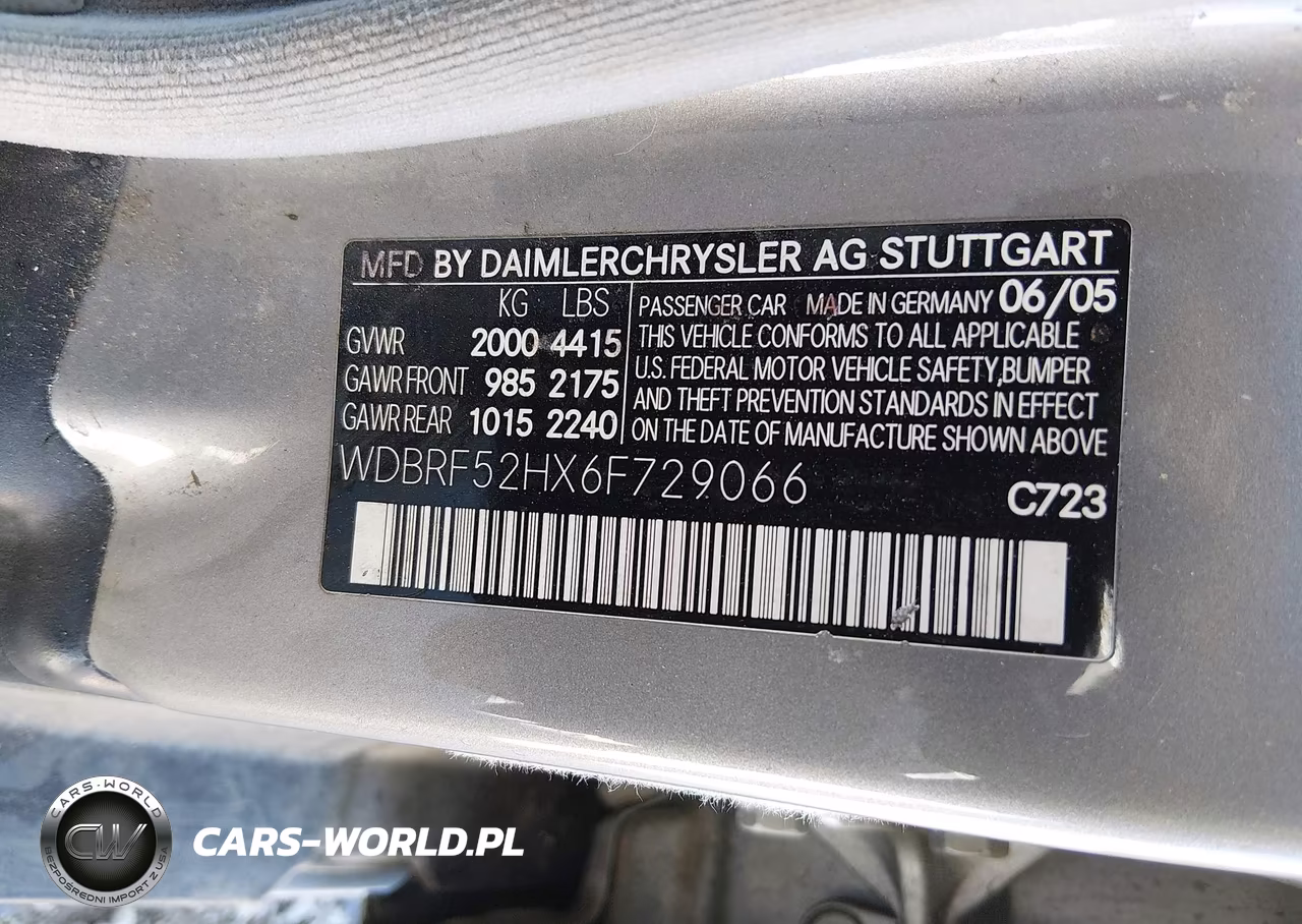 2006 Mercedes-Benz C 230 Sport VIN:WDBRF52HX6F729066 - 9