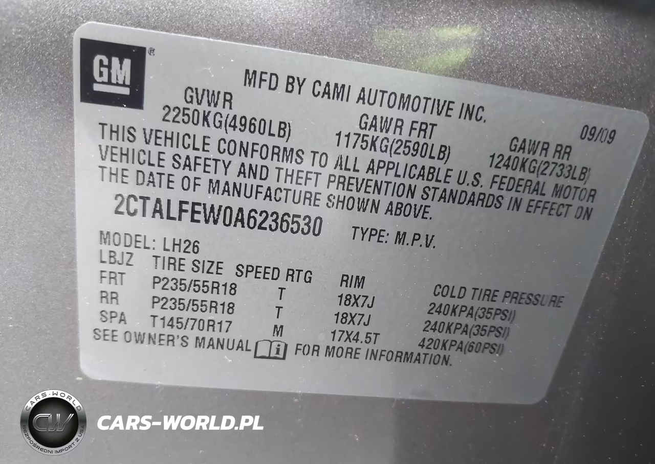 2010 GMC Terrain Slt-1 VIN:2CTALFEW0A6236530 - 9