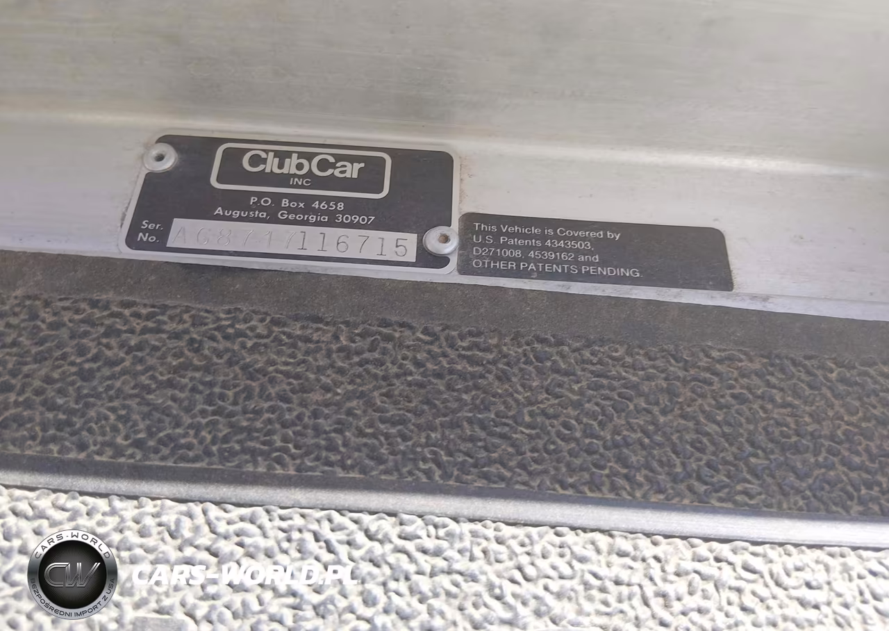 1987 Club Golf Cart VIN:AG8717116715 - 9