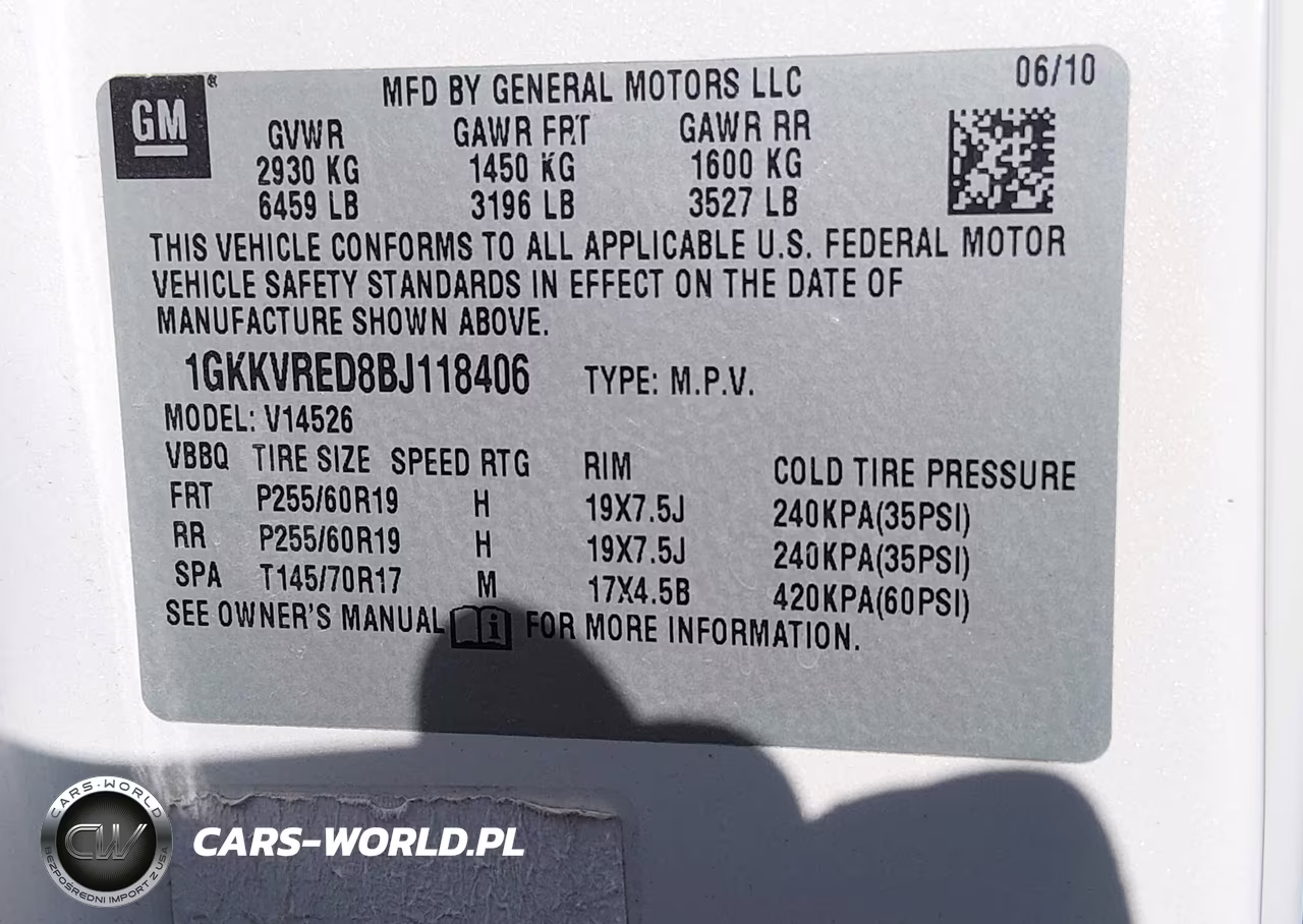 2011 GMC Acadia Slt-1 VIN:1GKKVRED8BJ118406 - 9