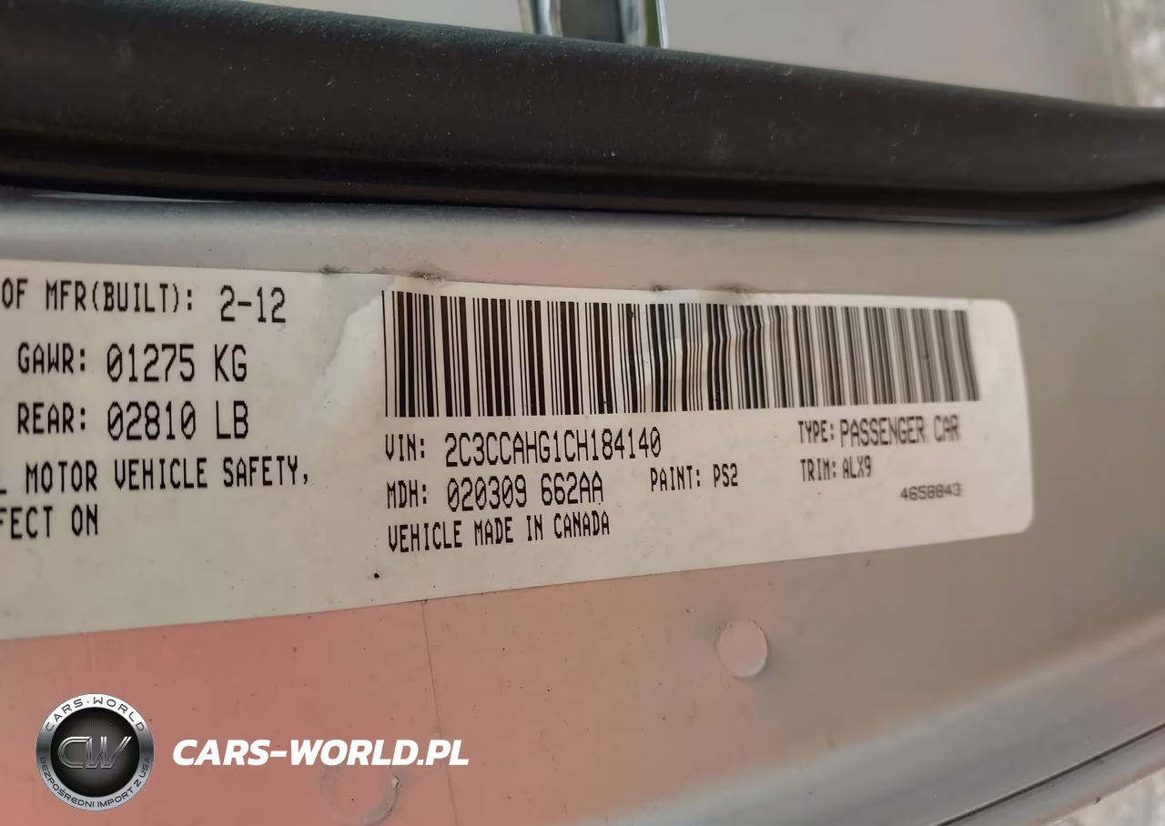 2012 Chrysler 300 Limited VIN:2C3CCAHG1CH184140 - 9