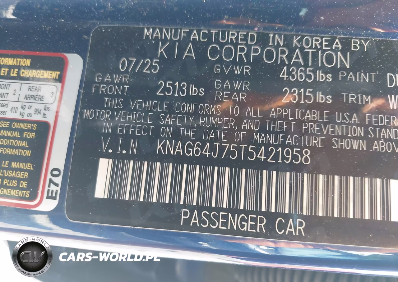 2026 Kia K5 Gt-Line Fwd VIN:KNAG64J75T5421958 - 9